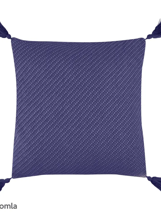 Poszewka z frędzlami granatowa MORRIS 45x45cm SS19 916339