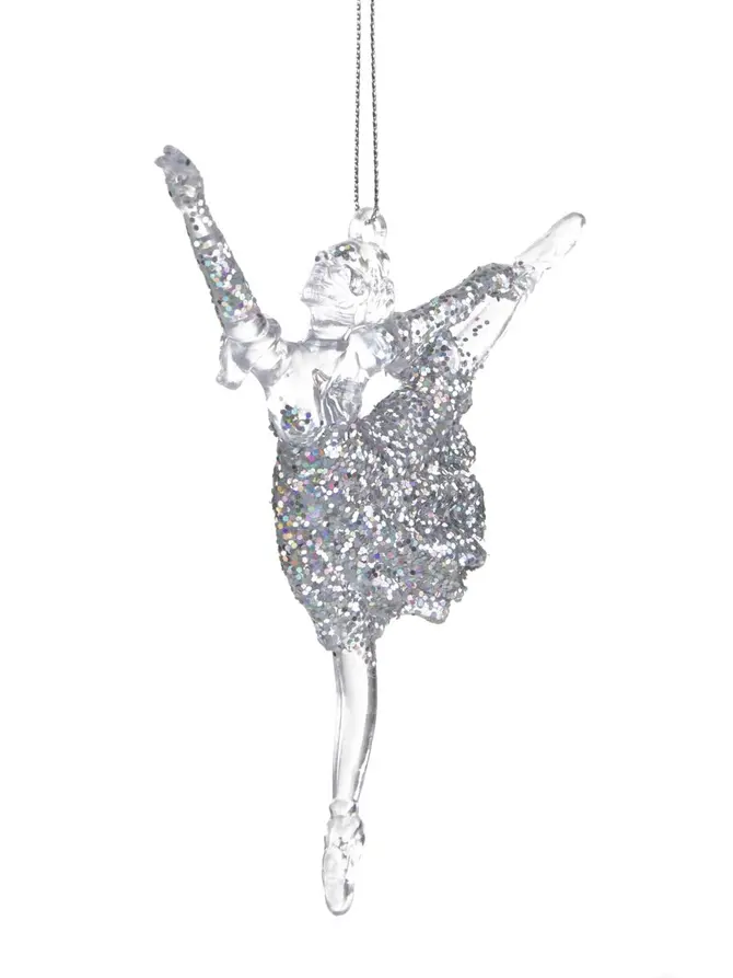 Zawieszka KEJT balerina srebrna 14 cm