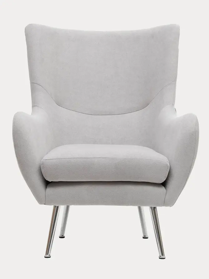 Fotel SAMMAS jasnoszary 71x81x93 cm