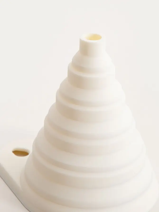 Lejek MOLLIS silikonowy, śmietankowy 11 cm