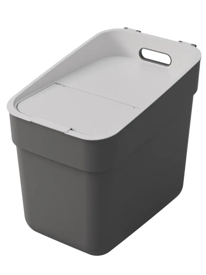 Kosz READY TO COLLECT do segregacji śmieci ciemny szary 20 l