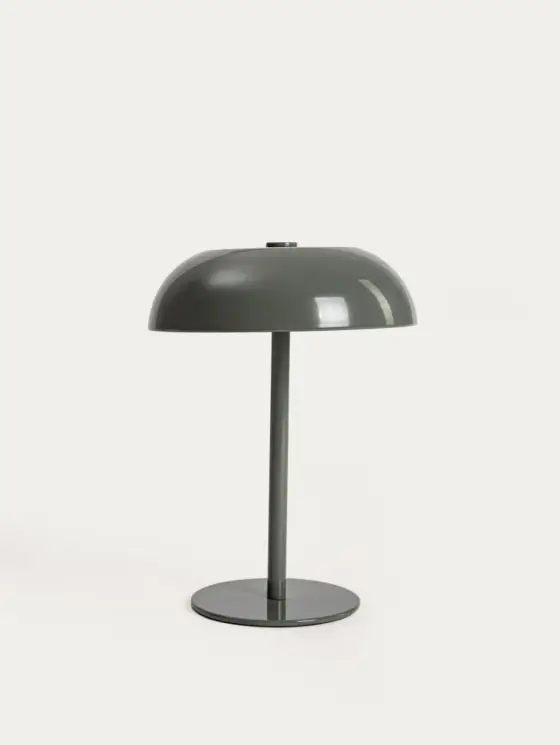 Lampka stołowa PIXEL metalowa zielona 15,5x15,5x20,5 cm