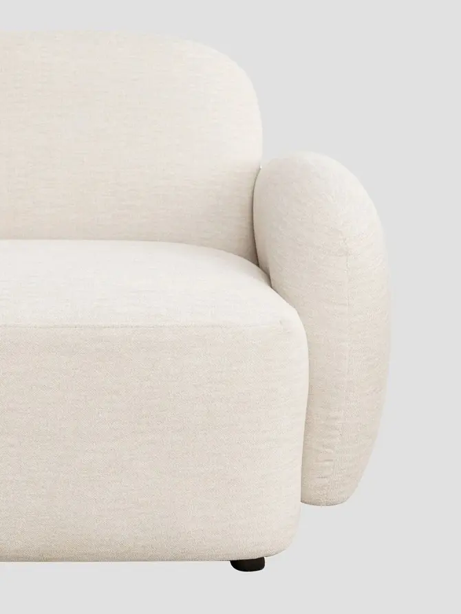 Sofa modułowa HELMI 2-osobowa ecru 184x87x73 cm