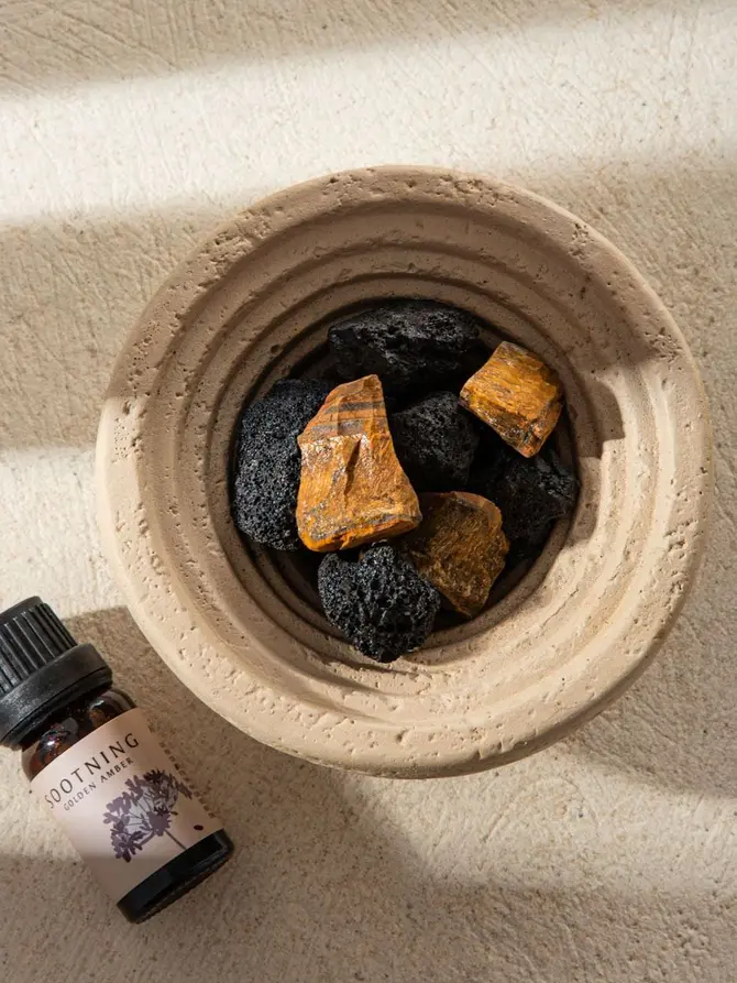 Zestaw zapachowy ZEN RITUAL z kamieniami wulkanicznymi i olejkiem 10 ml