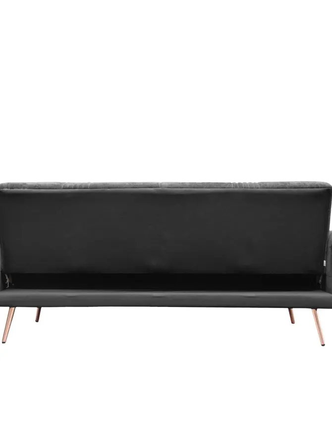 Sofa SAMTIGE 3-osobowa, z funkcją spania, czarna 212x84x86.5 cm