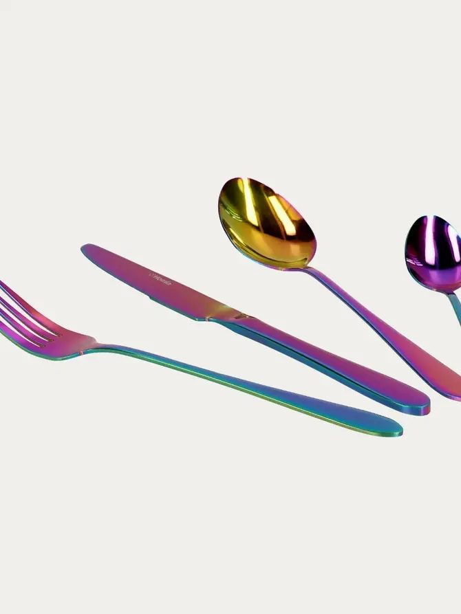 Zestaw sztućców ABELE opalizujące 16 szt.