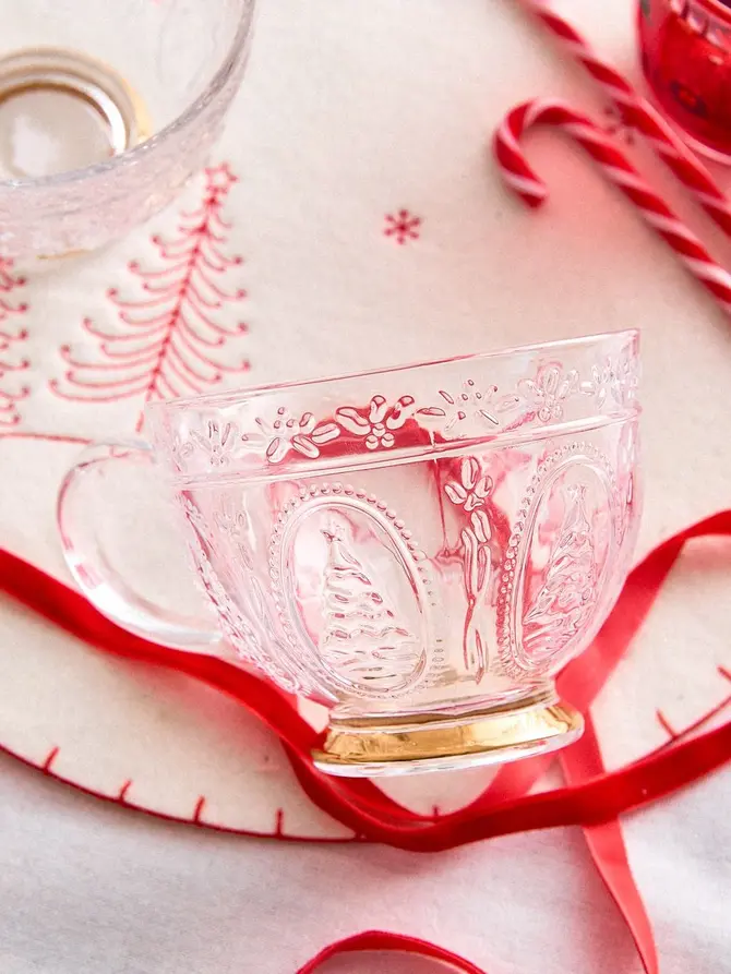 Szklanka BARREL XMAS wzorzysta choinki 0,36 l