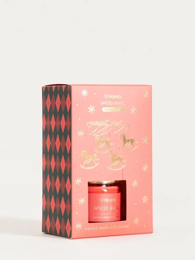 Świeca zapachowa z karuzelą FAIRYTALE Spiced Magic 70 g
