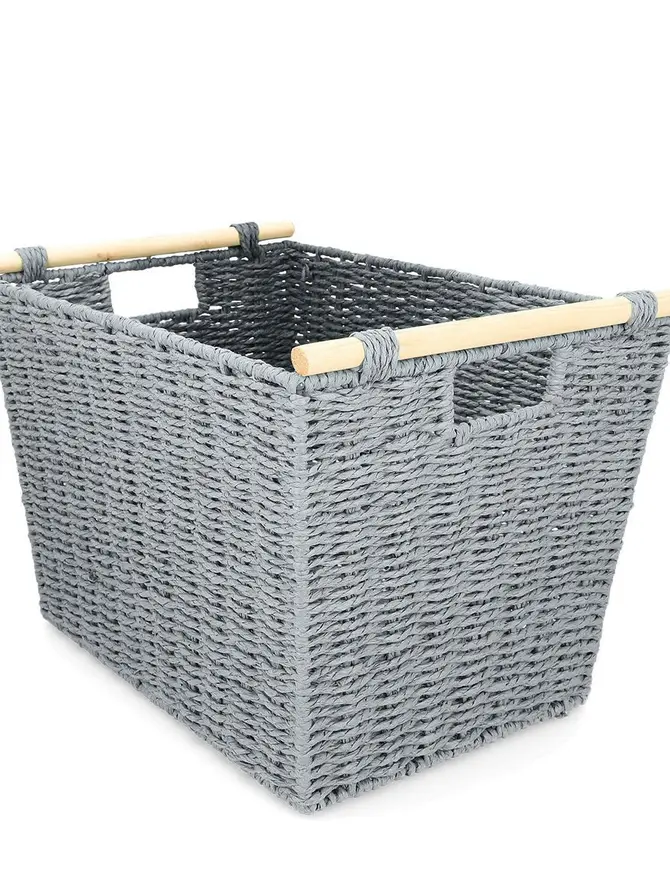 Kosz MOSVIK jasnoniebieski 41x29x27 cm