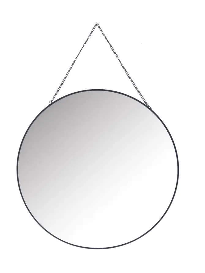 Lustro GRAZIA wiszące czarne 35x35