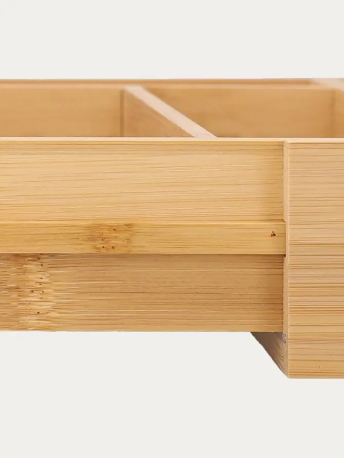 Wkład BAMBOU do szuflady regulowany na sztućce 37x31 cm
