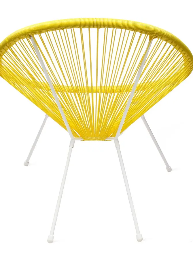 Fotel ACAPULCO żółty 93x73x85 cm