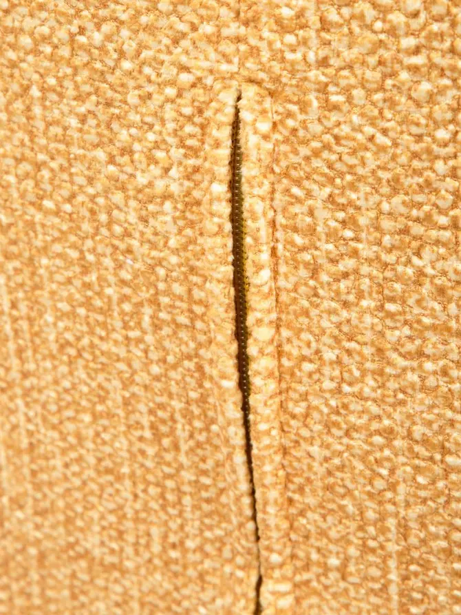 Fotel MOSS POP w tkaninie musztardowy 70x55x95 cm