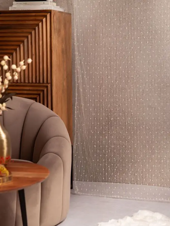 Firanka B2 ESSENTIALS SHANGRI-LA z taśmą biała 140x250