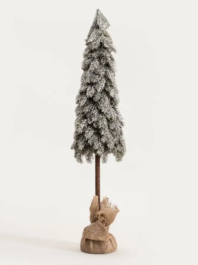 Choinka DULA ośnieżona na pieńku 80 cm