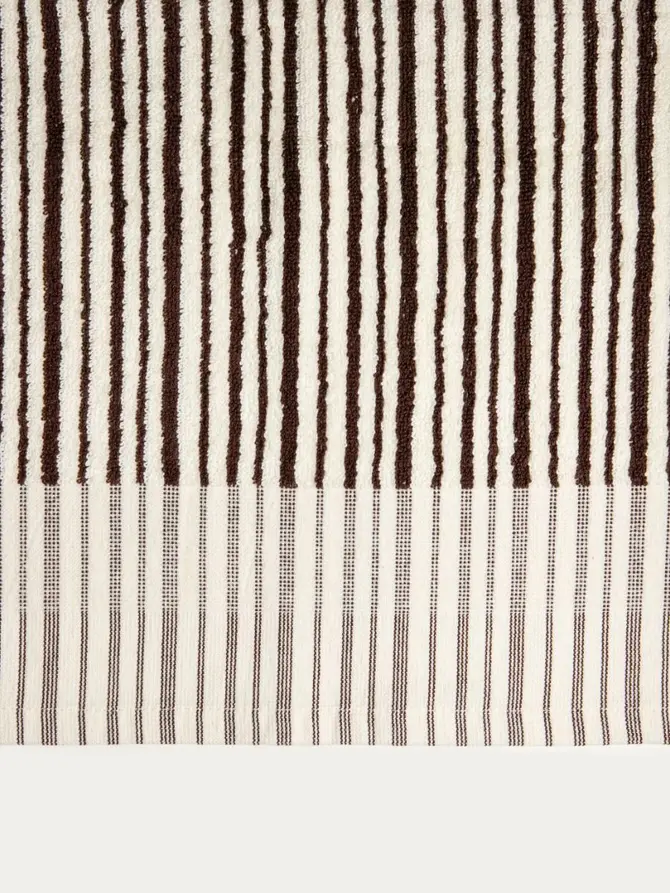 Ręcznik DEMI w brązowe paski 70x130 cm