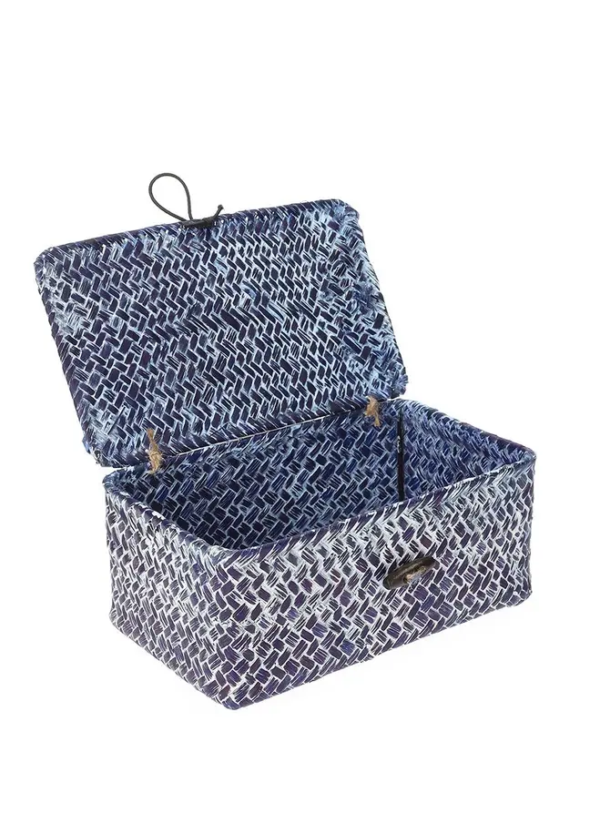 Szkatułka TALULAH granatowa 20x12x8 cm