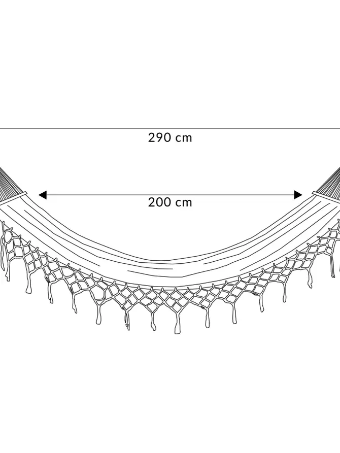 Hamak WOBBLE czarny 100x200 cm