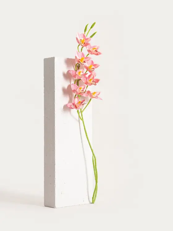 Gałązka sztuczna ORKID orchidea różowa 109 cm