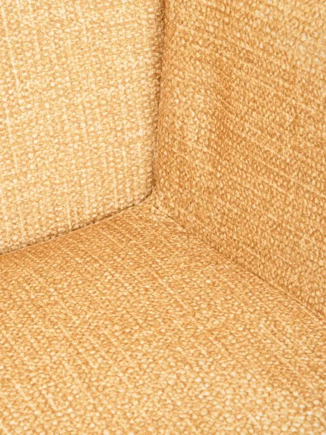 Fotel MOSS POP w tkaninie musztardowy 70x55x95 cm