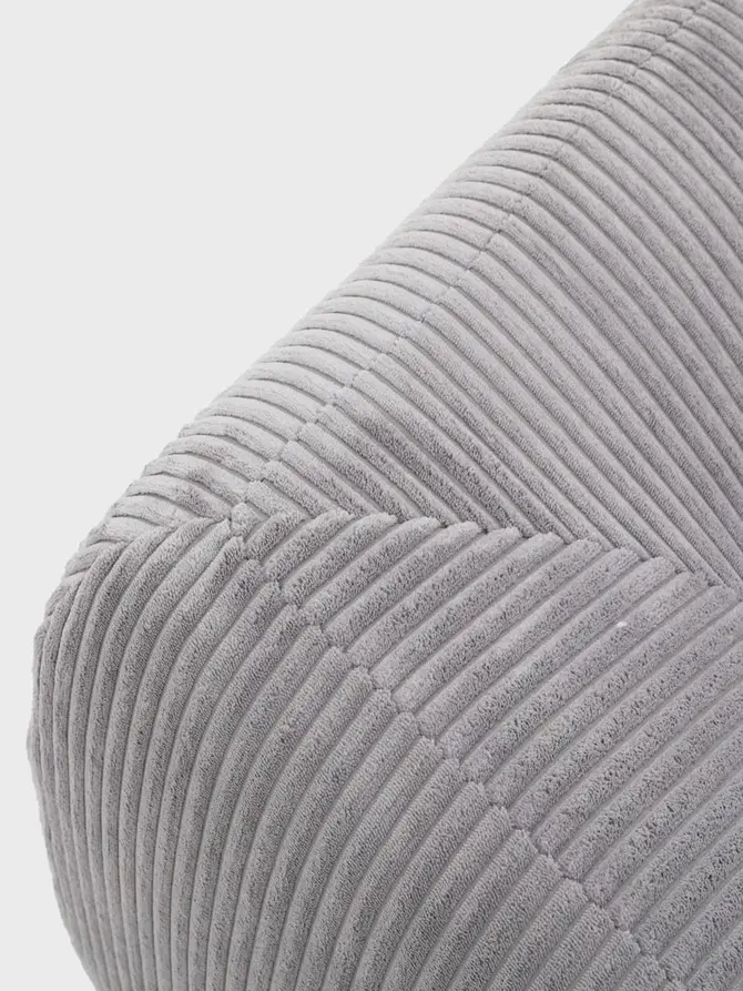 Sofa modułowa SVELA 3-osobowa szara piankowa sztruksowa 225x80x60,5 cm