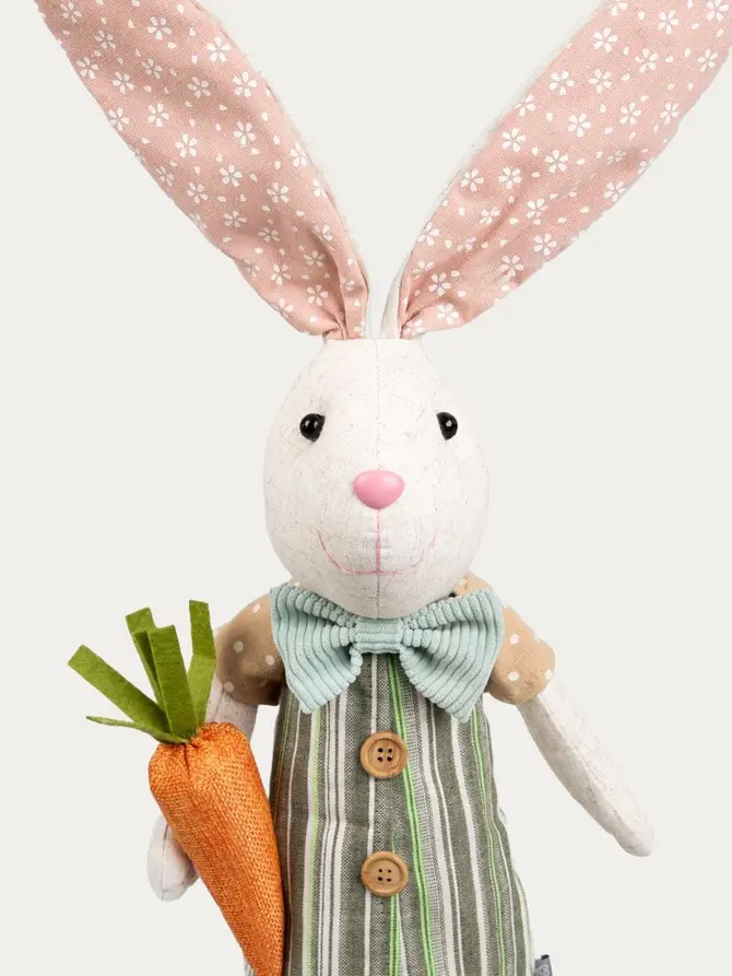 Skrzat CARROT stojący zając wielkanocny z marchewką 55 cm
