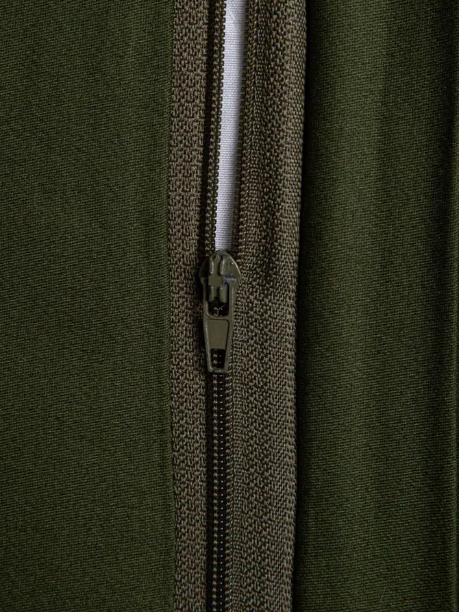 Pościel MILO gładka satynowa z lamówką oliwkowa 220x200 + 2*70x80 cm