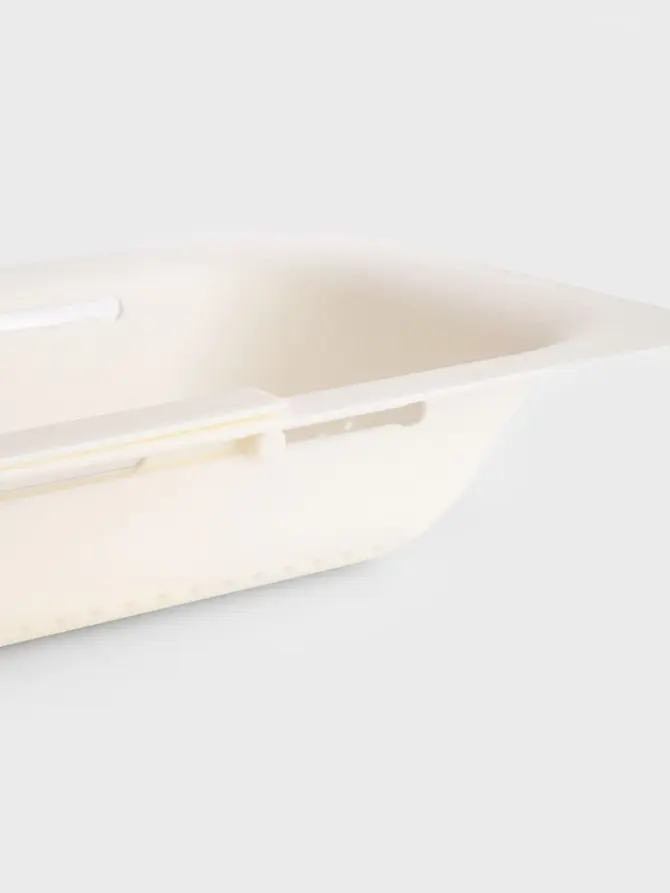 Durszlak EASY COOK kuchenny śmietankowy 37x20 cm