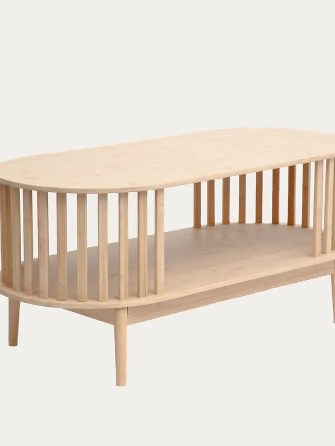 Stolik kawowy LEMN bambusowy 100x48x45 cm