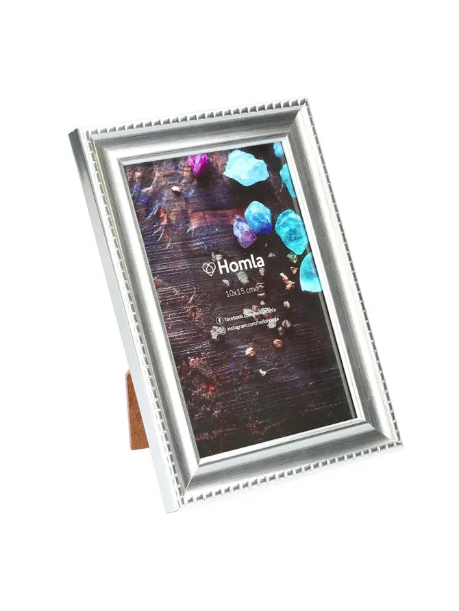 Ramka na zdjęcie LENS srebrna 10x15 cm