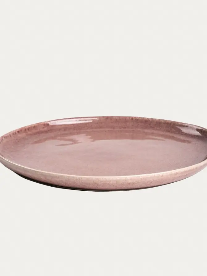 Talerz MYSTIC obiadowy różowy 27 cm