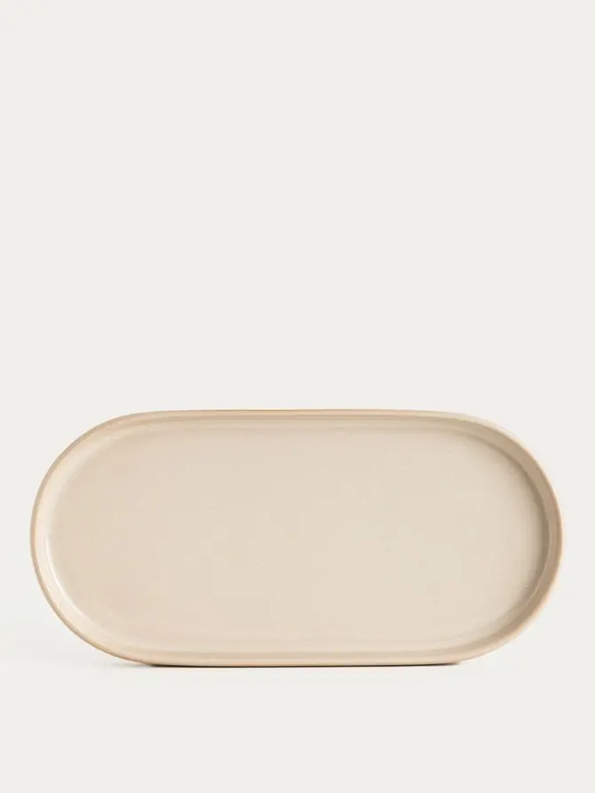 Tacka MELKARO ceramiczna beżowa 25x12x2 cm