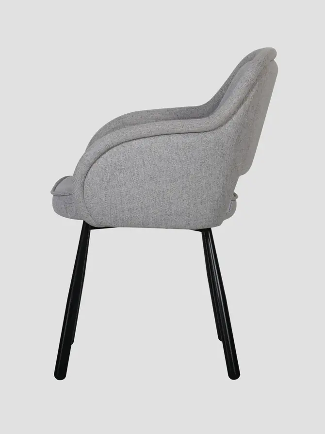Krzesło CAMPEA Szare 61x61x84 cm