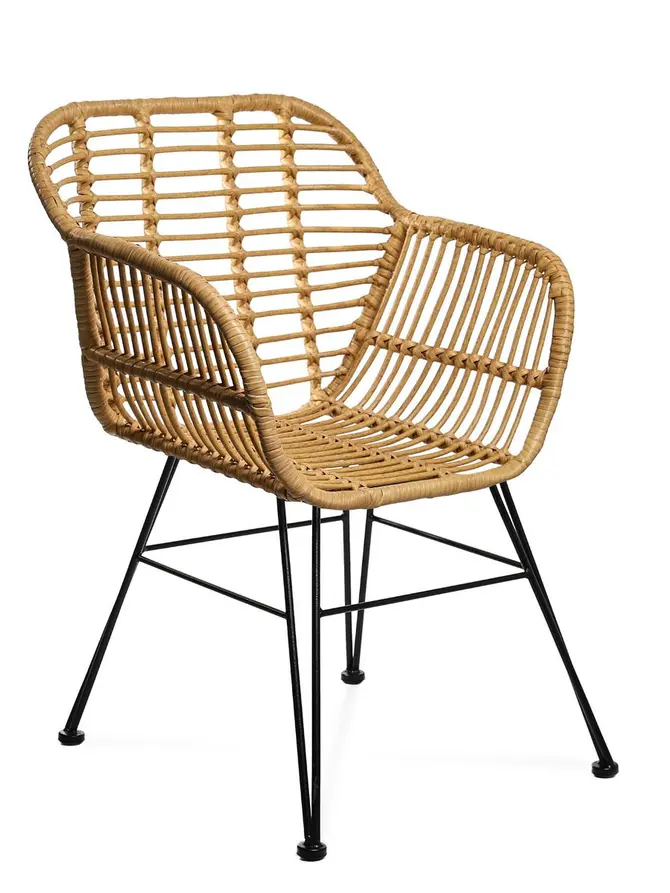 Krzesło JARDIN plecione naturalne 57x62x81 cm