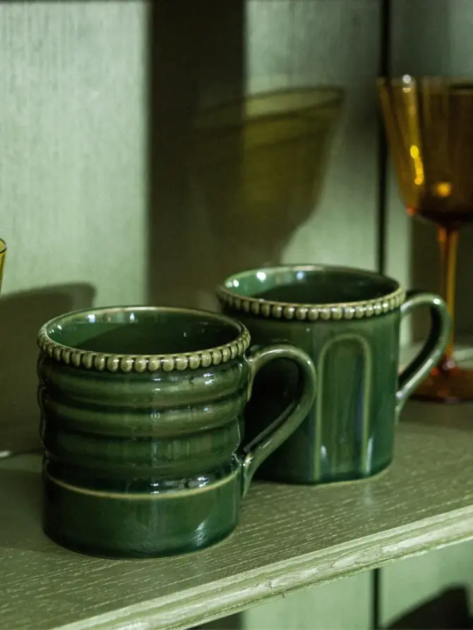 Zestaw kubków KOBBI zielonych, 0,4 l 4 szt.