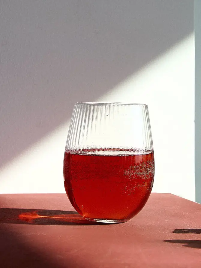 Szklanka LYNN ryflowana transparentna 0,55 l