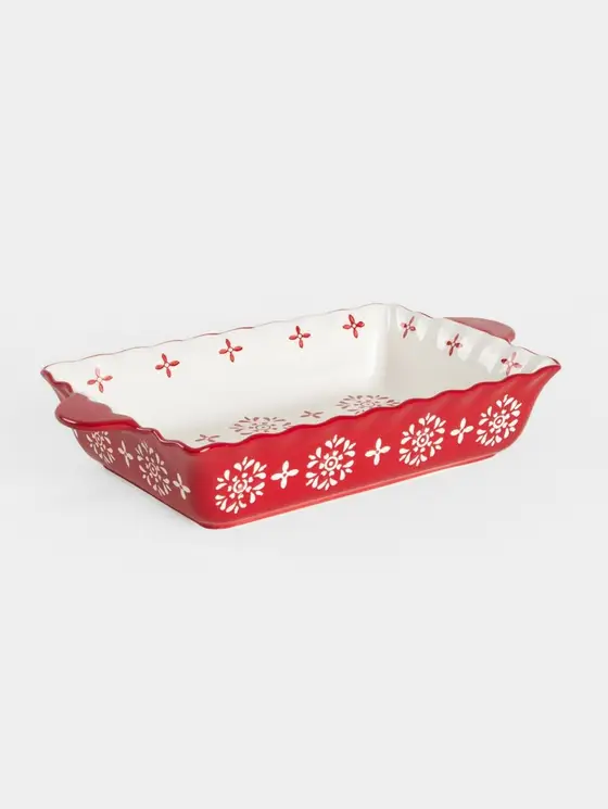 Naczynie do zapiekania BAKIN ceramiczne prostokątne z uszami 39x22x7 cm