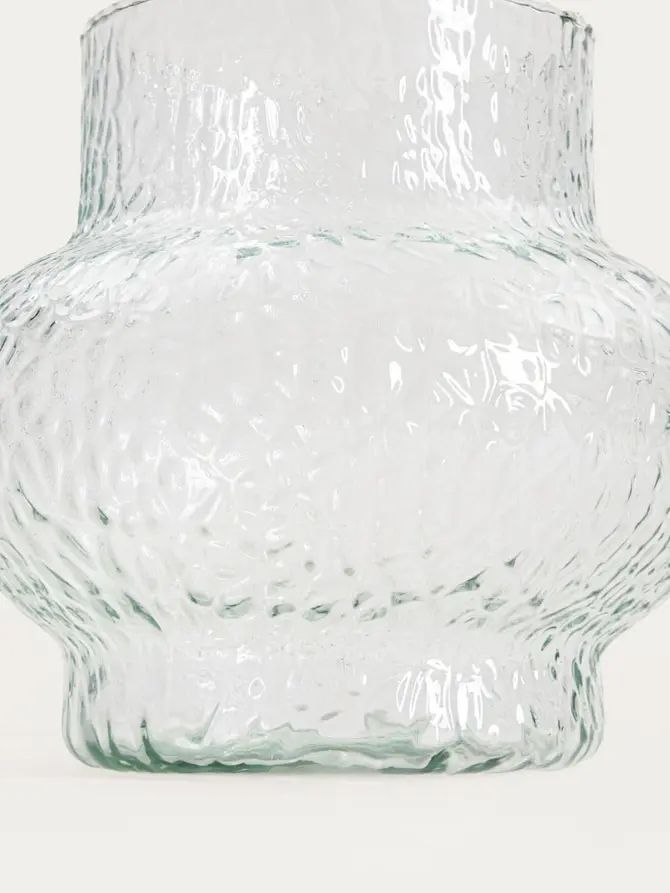Wazon GALTO młotkowany ze szkła z recyklingu 19,5x22 cm