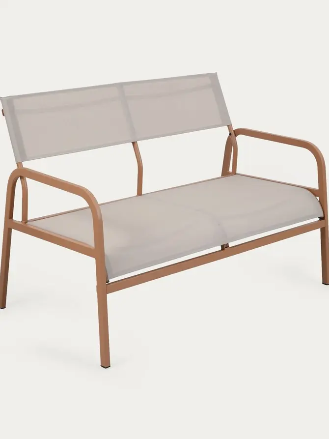 Zestaw mebli ogrodowych CALMORA ceglasty 118,5x70,5x83 cm