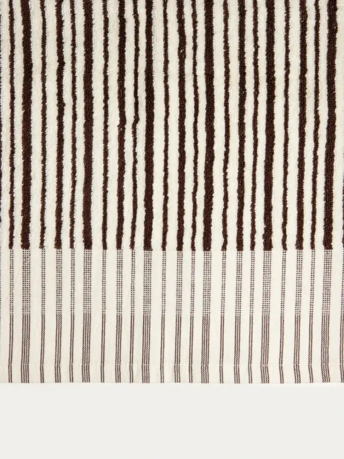 Ręcznik DEMI w brązowe paski 50x90 cm