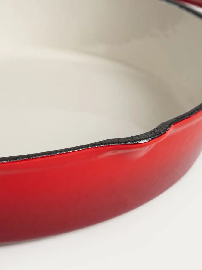 Patelnia żeliwna ANDREAS XM czerwona ombre 26 cm