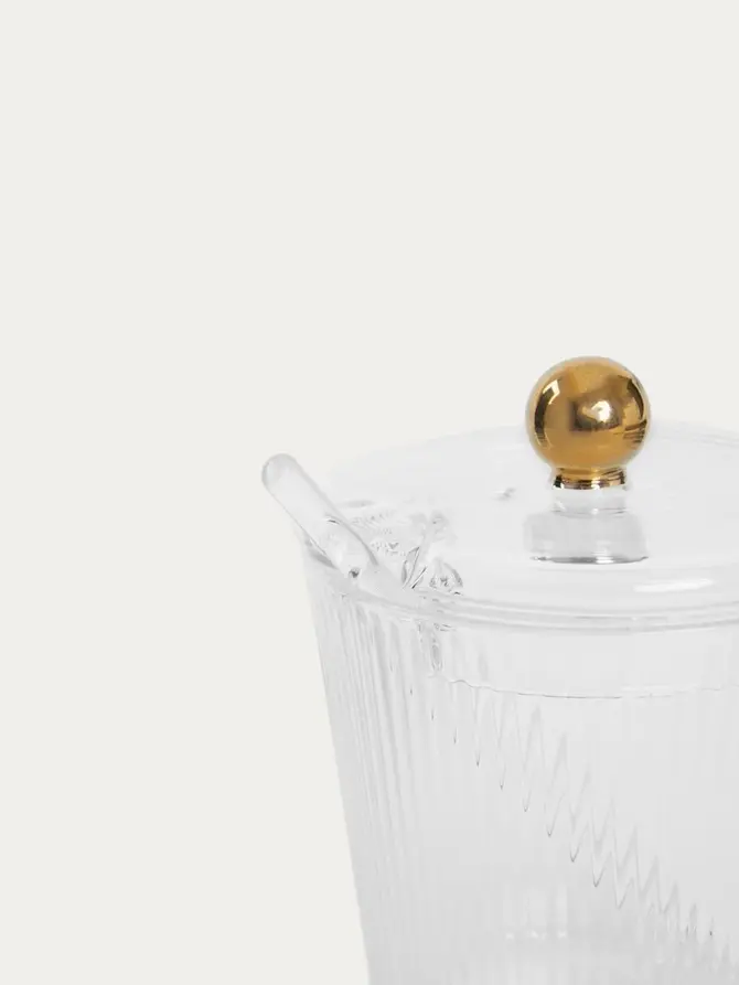 Cukiernica LYNN ze złotą gałką 0,4 l