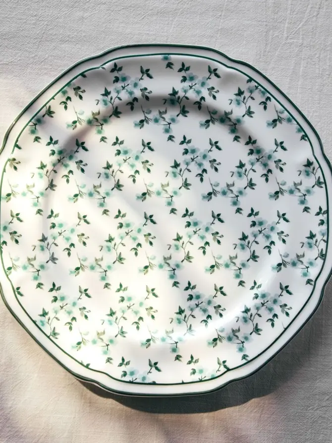 Talerz GRETA obiadowy zielony 27 cm