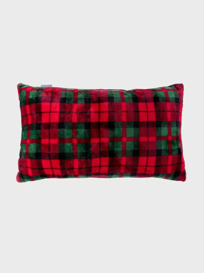 Poduszka TARTAN z szerpą 30X50 cm