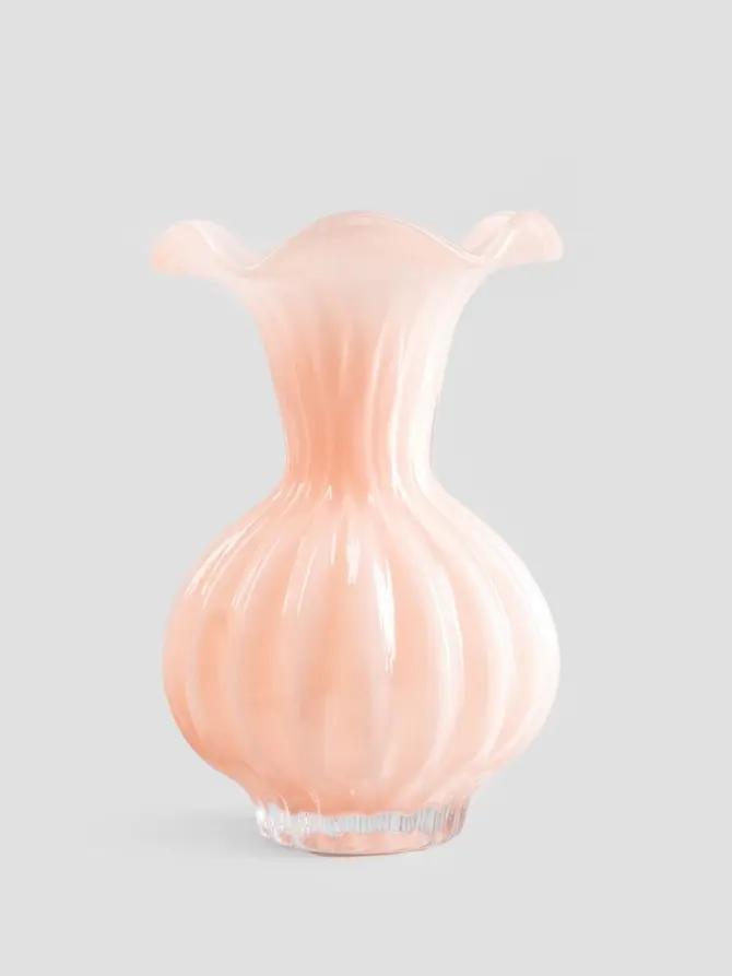 Wazon FLOREVA szklany koralowy 12x22,5 cm