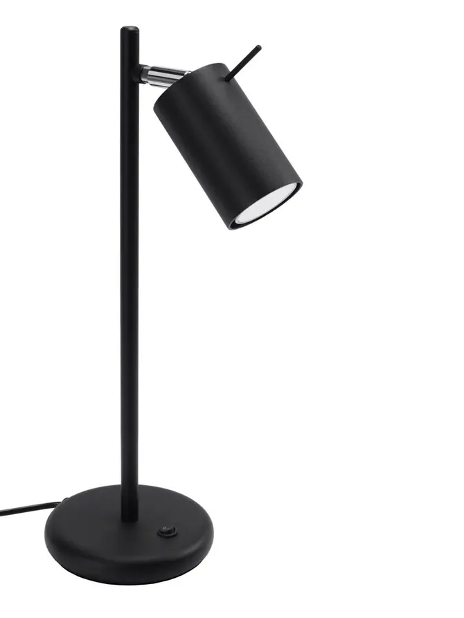 Lampa stołowa RING metalowa czarna 43 cm