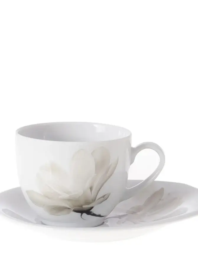 Filiżanka MAGNOLIA ze spodkiem porcelanowa 160 ml