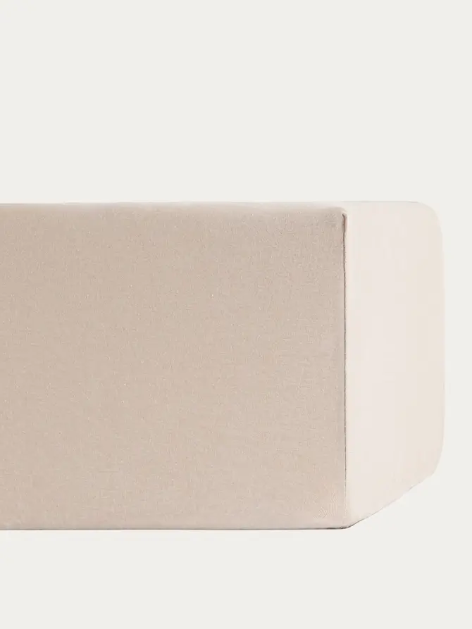 Prześcieradło ZENA jersey beżowe 140x200 cm