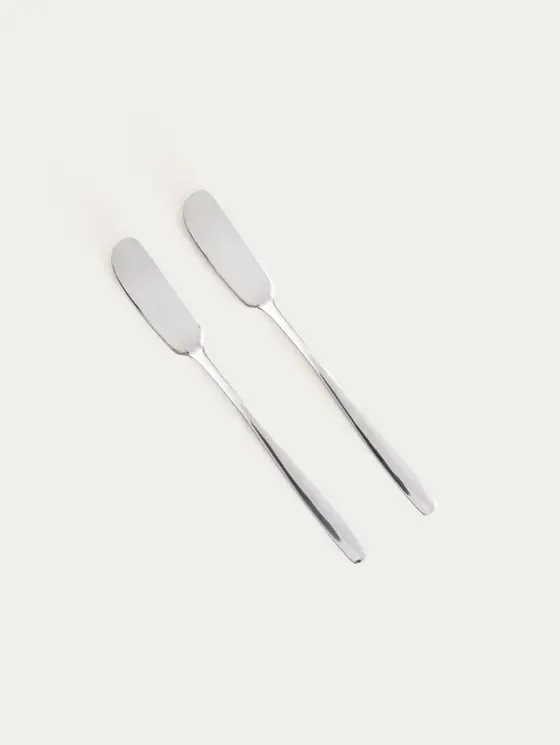 Zestaw nożyków ABELE do masła srebrnych, 17 cm 2 szt.