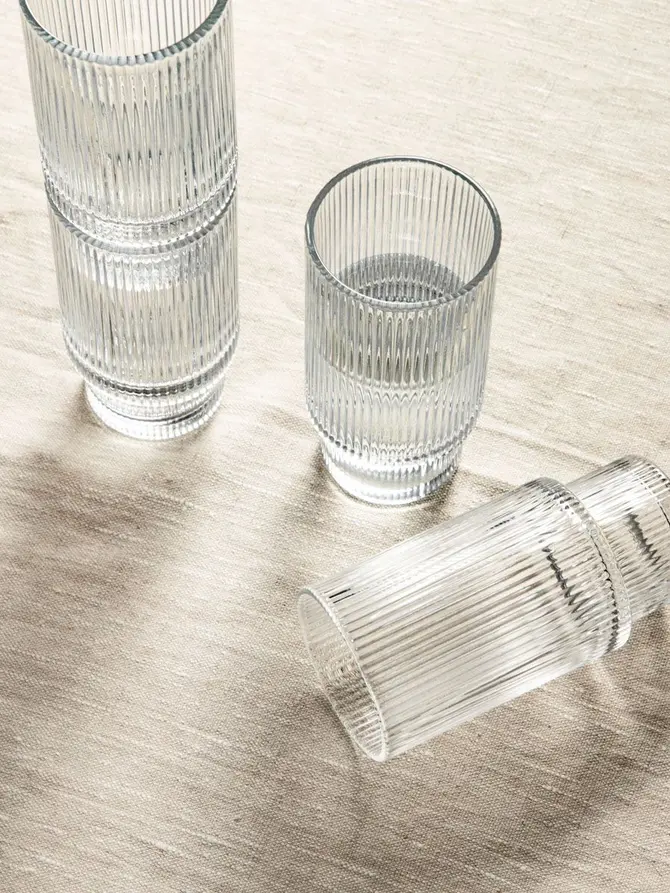 Zestaw szklanek LYNNASO transparentnych wysokich, 4 szt. 0,3 l
